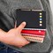 12 Packs Lined Spiral Notebook Kraft Paper Cover Notepad with Pen in Holder, Sticky Notes and Page Marker Colored Index Tabs, 4.5“X5.5” Steno Pocket Business Notebook (12 Colors 12 Packs)